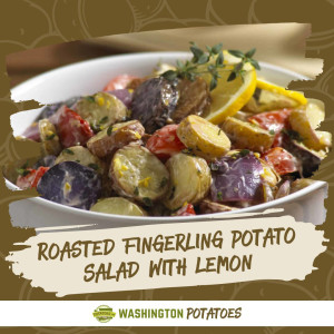 Roasted Fingerling Potato Salad with Lemon