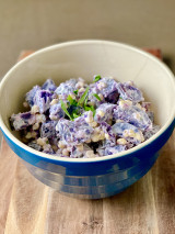 Savory Purple Potato Salad 